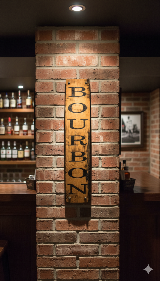 'Bourbon' Stave Sign