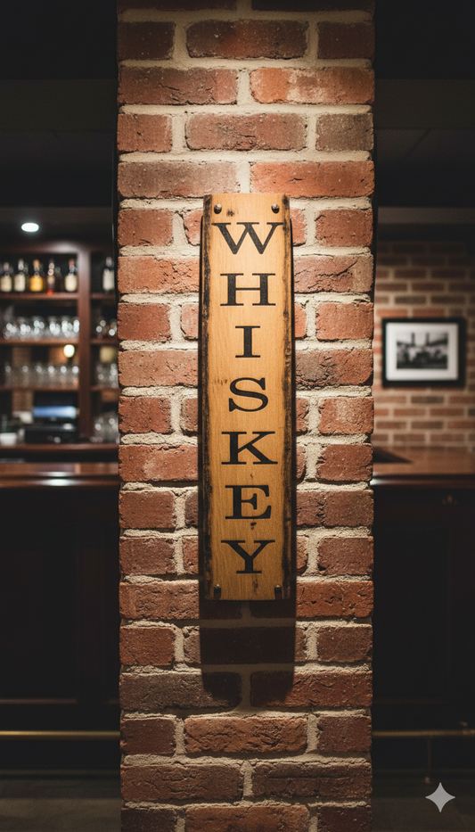 'Whiskey' Stave Sign